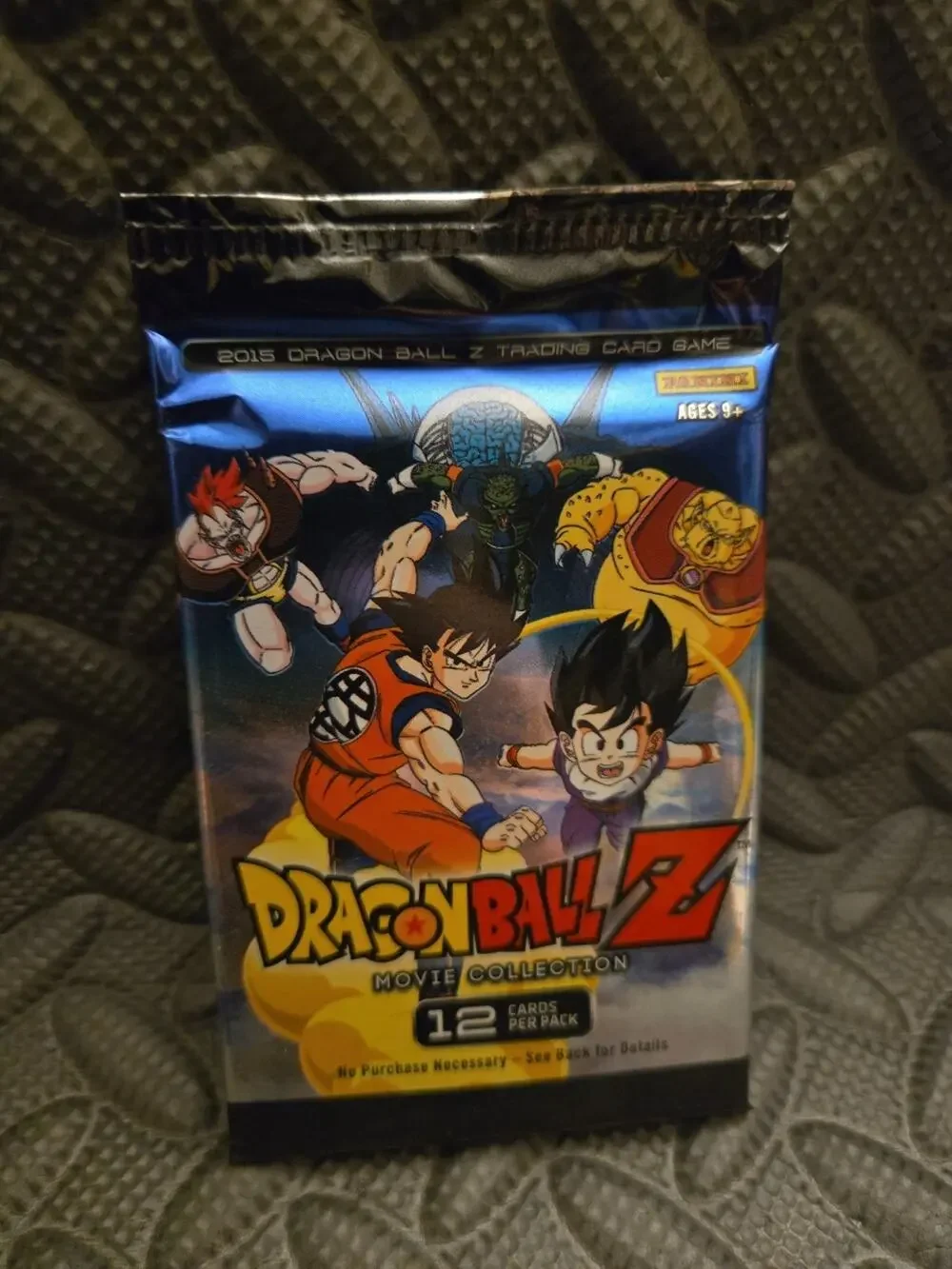 Dragon Ball Z Trading Cards Sealed Pack 2015 Panini Movie Collection 12 Cards